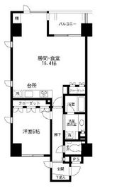 アーバンパーク麻布十番 501 間取り図