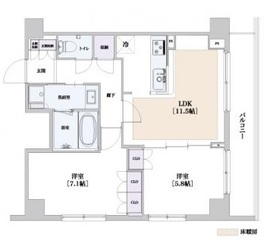 恵比寿三田レジデンス 602 間取り図