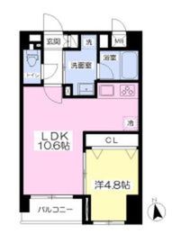 ミア高輪 3C 間取り図