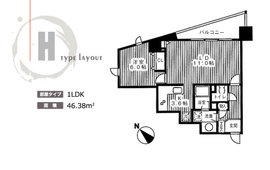 TKフラッツ渋谷 210 間取り図