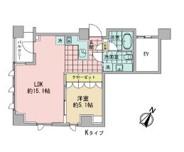 アズ日本橋人形町 704 間取り図