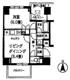 K's新中野 307 間取り図