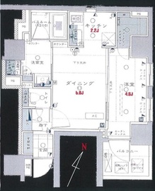 アンビックス神田 5階 間取り図