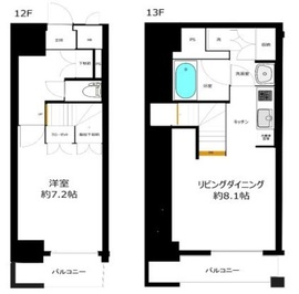 グラーサ銀座イースト 12階 間取り図
