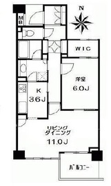 アデニウム高輪 2階 間取り図