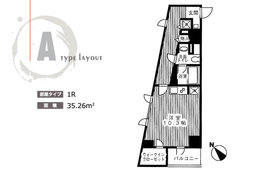 アトラスタワー五反田 601 間取り図