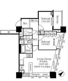 ザ・ヒルトップタワー高輪台 8階 間取り図