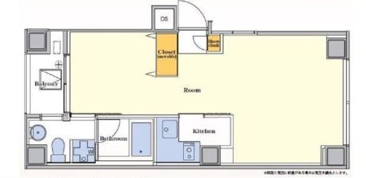 グラックス市ヶ谷一口坂 8階 間取り図