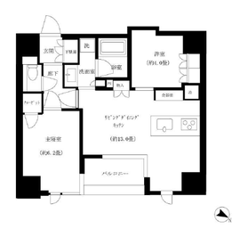 グリーンパーク日本橋堀留町 3階 間取り図