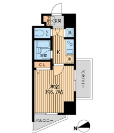 HF早稲田レジデンス 1401 間取り図