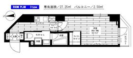 ステージグランデ清澄白河アジールコート 3階 間取り図