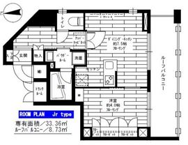 ステージグランデ清澄白河アジールコート 8階 間取り図