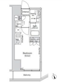 ベルビュー新橋 604 間取り図