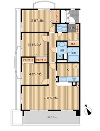HF馬込レジデンス 210 間取り図