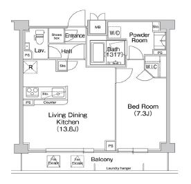 コンフォリア駒場 502 間取り図