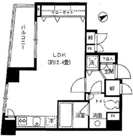 レジデンス広尾 202 間取り図