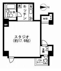 NTPRレジデンス芝浦 701 間取り図