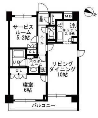 シャンピアグランデ深沢 216 間取り図