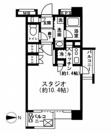 レジディア新宿イースト2 301 間取り図