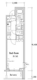 フロンティアレジデンス南麻布 519 間取り図