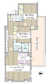 プラムコート東中野 206 間取り図