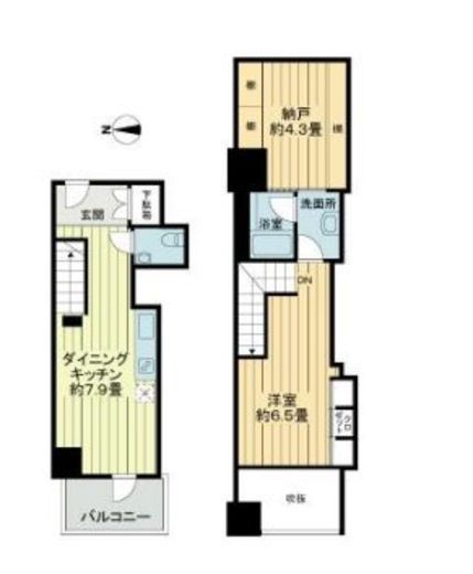 アクシア麻布 3階 間取り図