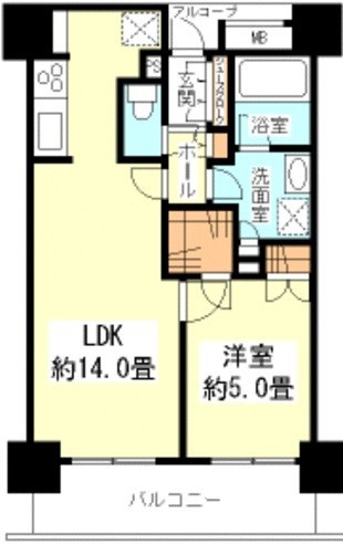 アルス高輪桂坂 1008 間取り図