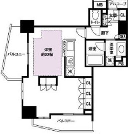 LaSante五反田 403 間取り図