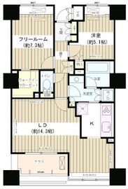 エンブレムコート明石町 1502 間取り図