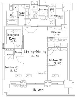 パークアクシス辰巳ステージ 904 間取り図