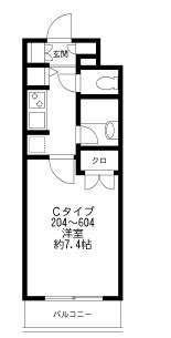 プライムアーバン番町 404 間取り図