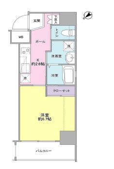 ドルフ21スミカ 701 間取り図
