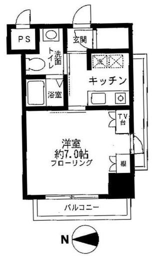 Totsu Residence Shiba (東通レジデンス芝) 311 間取り図