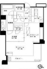 目白プレイスタワー 2階 間取り図