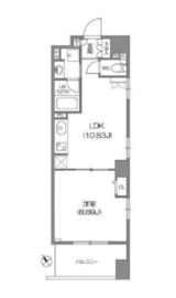 ルクレ新川レジデンス 807 間取り図