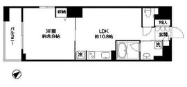 ルクレ新川レジデンス 1306 間取り図