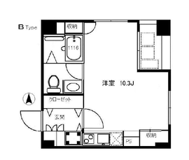 FLEG渋谷 102 間取り図