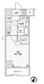 レジディア笹塚2 802 間取り図