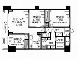 レジディア目白 910 間取り図