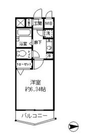 レジディア新中野 502 間取り図