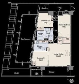 ソアラノーム碑文谷 301 間取り図