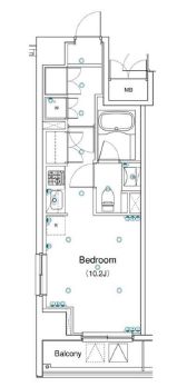 ブリリアイスト銀座東 904 間取り図