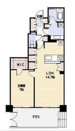 パークナード南麻布 1階 間取り図