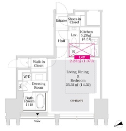 ステージグランデ芝大門 3806 間取り図