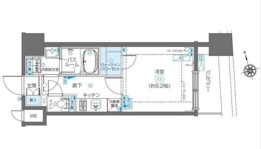 ZOOM渋谷富ヶ谷 2階 間取り図