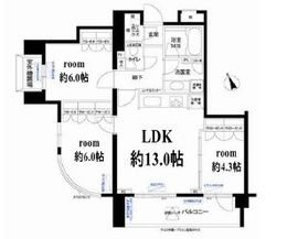 フォレシティ富ヶ谷 702 間取り図