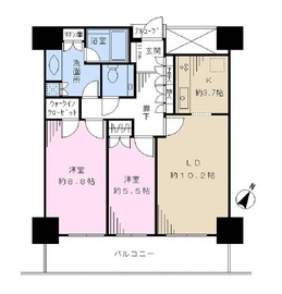 カテリーナ三田タワースイート ウエストアーク 12階 間取り図