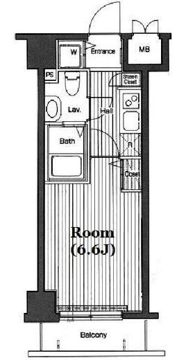 グランド・ガーラ高輪 8階 間取り図