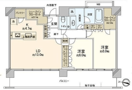 アーバンドックパークシティ豊洲タワー 28階 間取り図