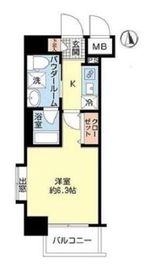 ガリシア浜松町 9階 間取り図